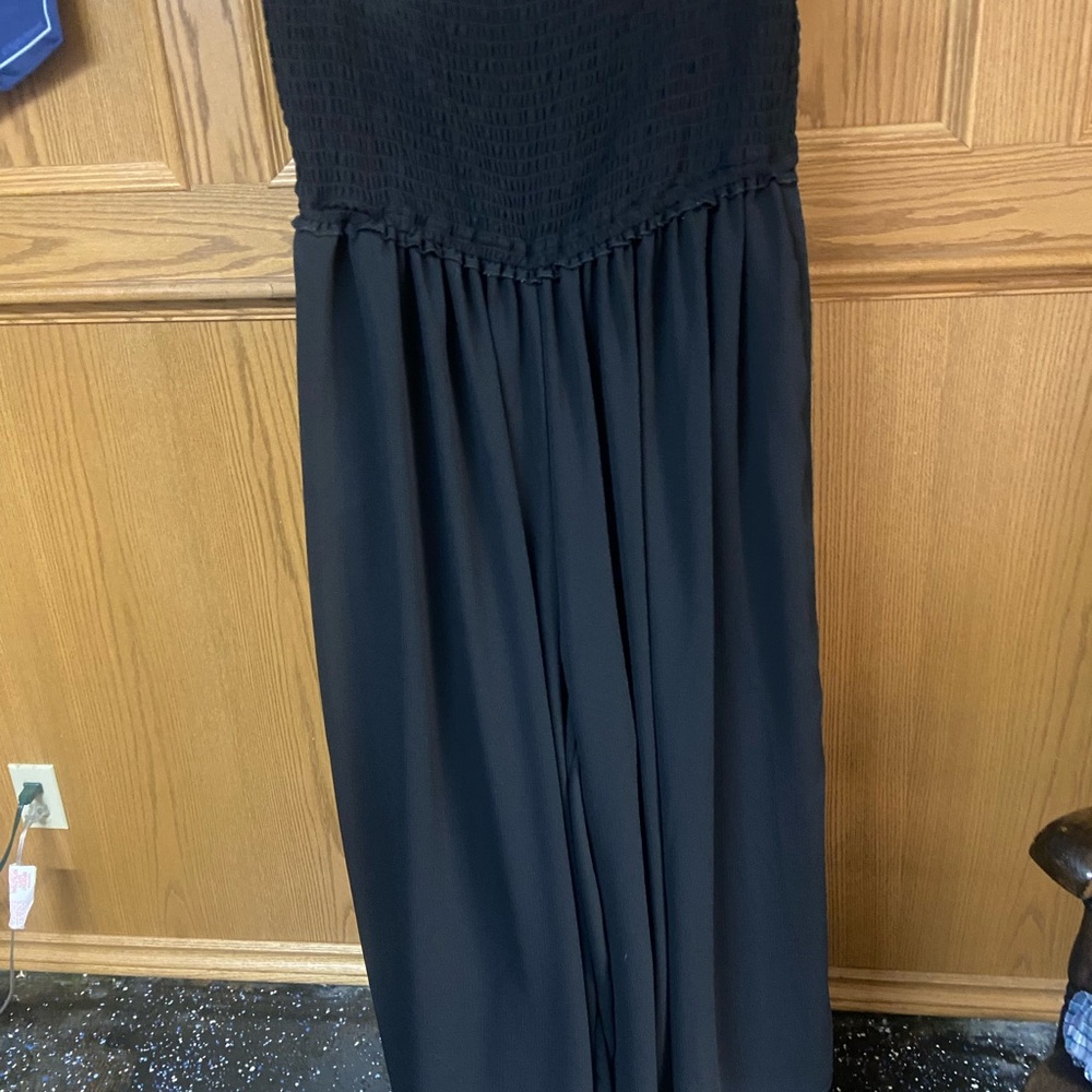 Elegant Black Strapless Dress